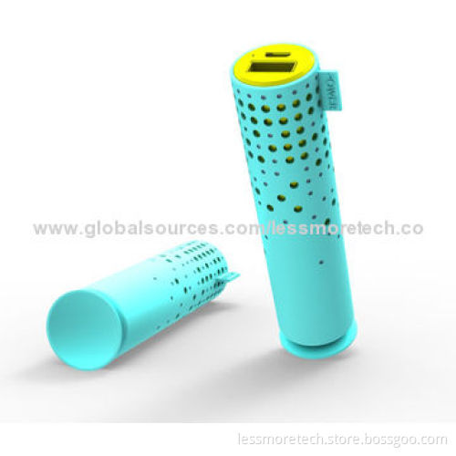 Power Bank, Rubber Housing with Suction Cups, 1,800-2600mAh